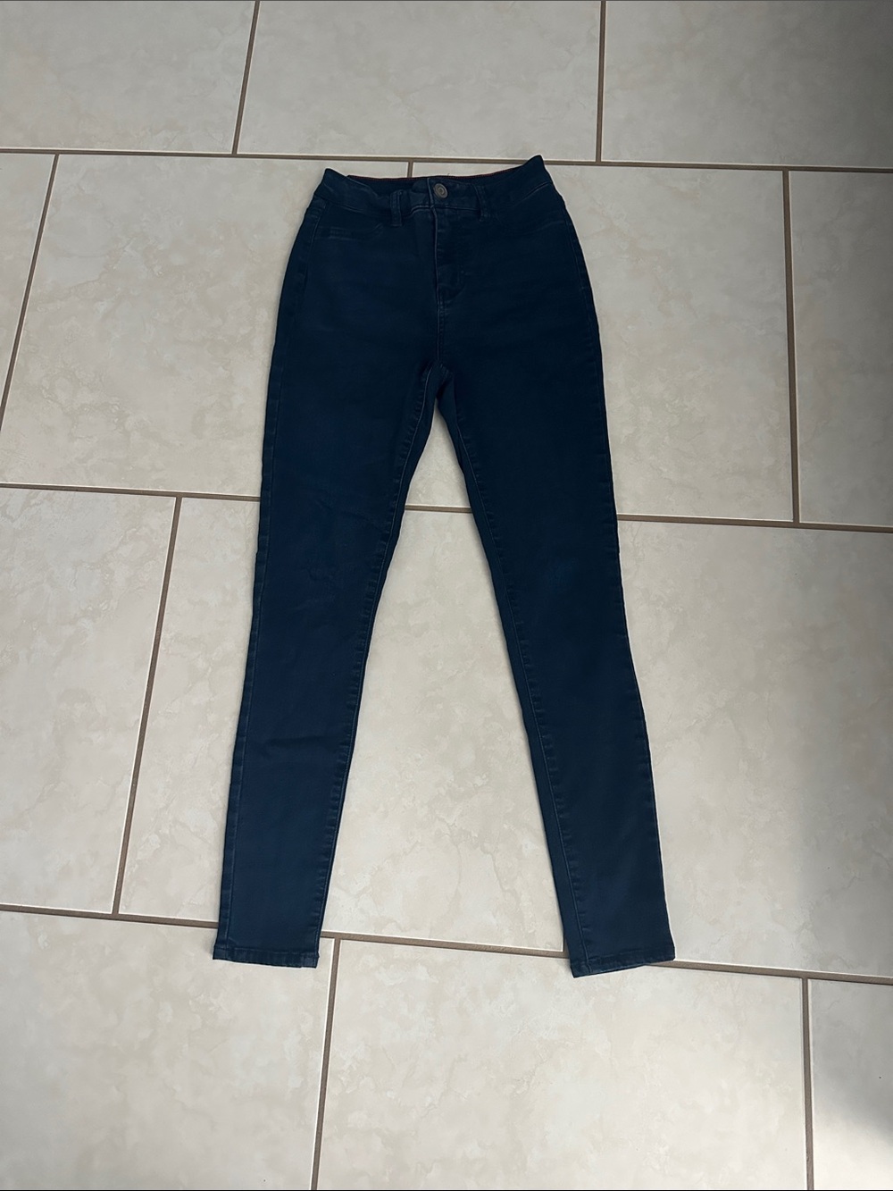 Fashion Nova Women’s High-Rise Dark Blue Skinny Stretchy Jeans